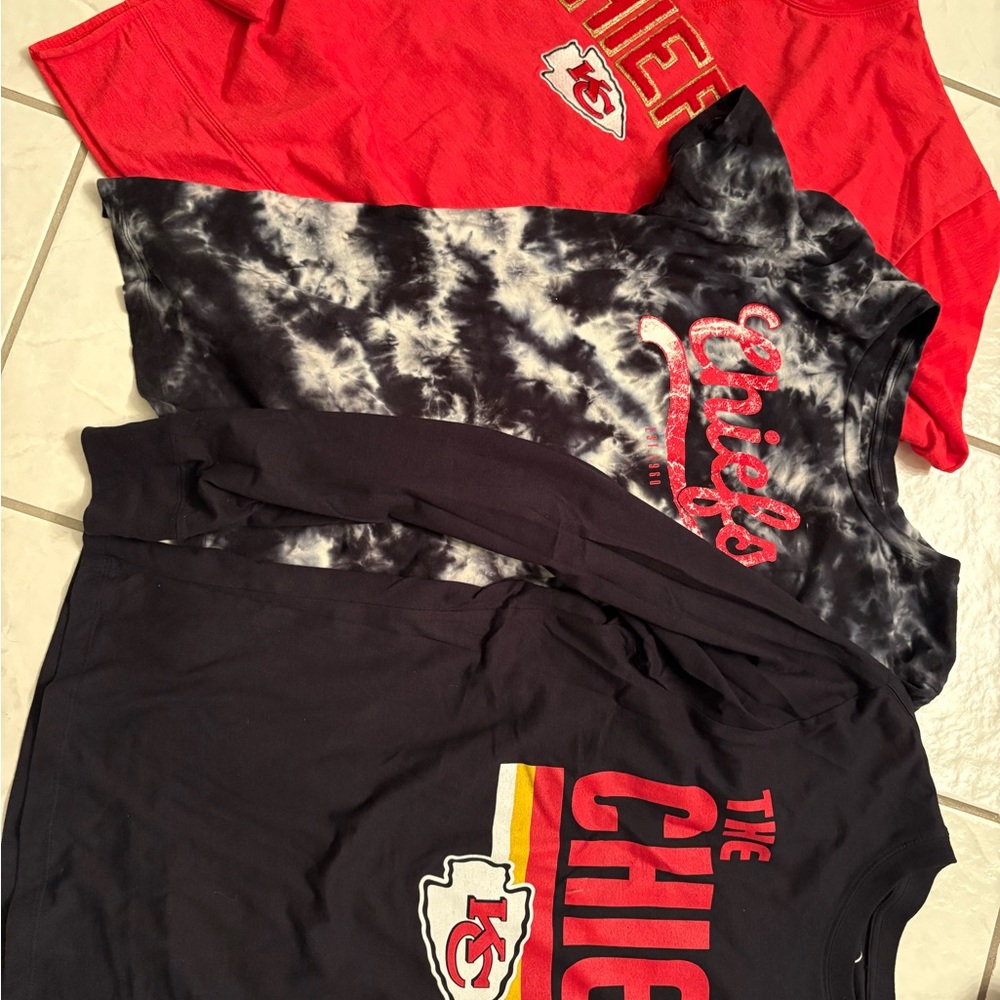 Kansas City Chiefs Kids Shirt Set - Red, Black, Tie-Dye